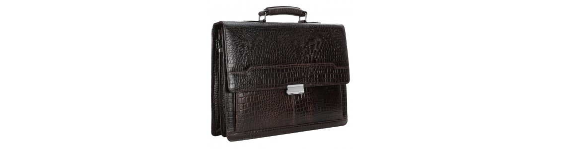 Croco Leather Briefcase Croco Leather Briefcase